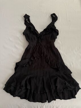 For Love & Lemons Poppy Mini Dress XS Lined Whimsigoth Boho Cocktail Minimalist